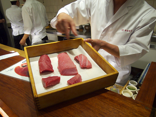 15 East - Chef Masa's chest of various tuna cuts