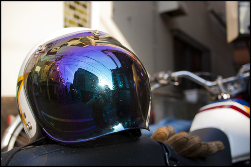Helmet reflection by Eric Flexyourhead (almost caught up!)
