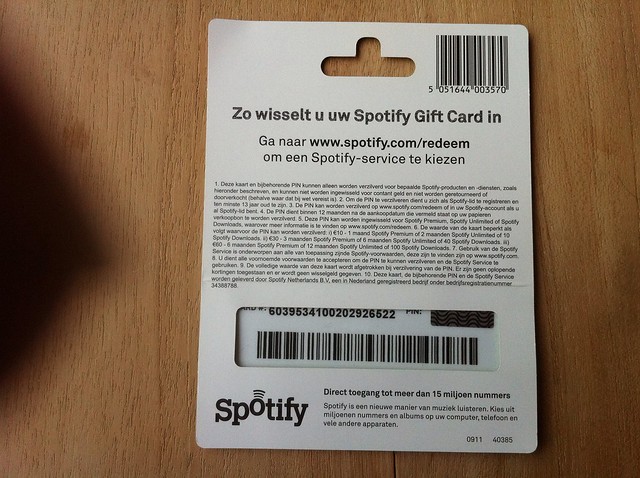 Spotify gift card 10 euro Flickr Photo Sharing!