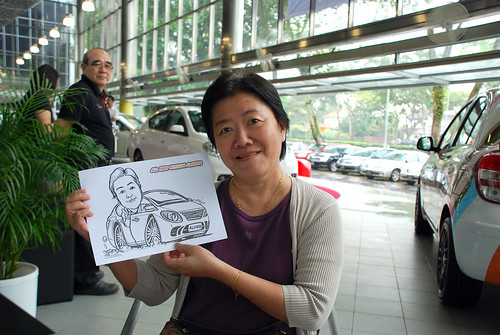 Caricature live sketching for Tan Chong Nissan Almera Soft Launch - Day 1 - 11