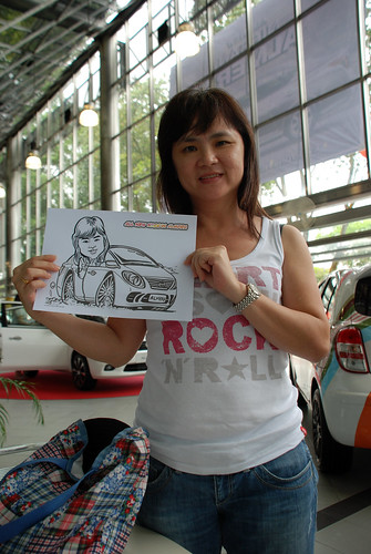 Caricature live sketching for Tan Chong Nissan Almera Soft Launch - Day 2 - 6