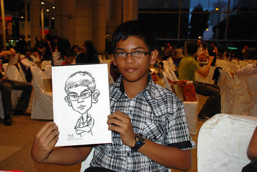 caricature live sketching for kidsREAD Volunteer Appreciation Day 2011 - 8