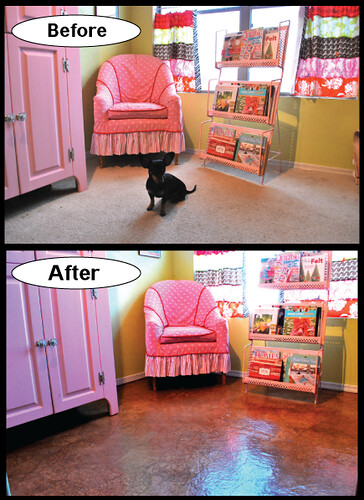 before and after new floor