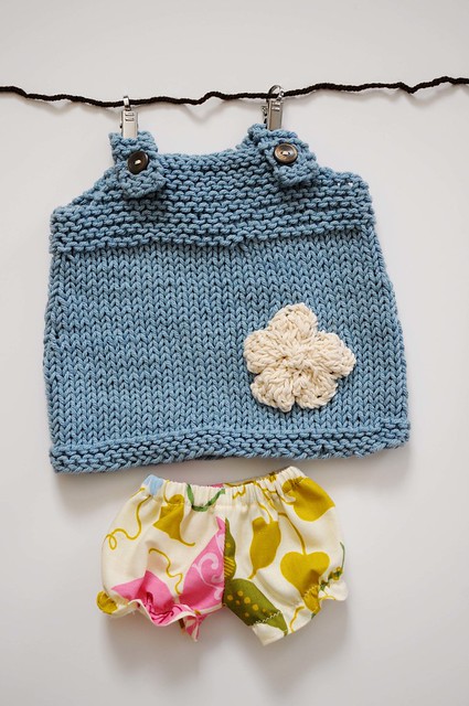 knit dress & bloomers