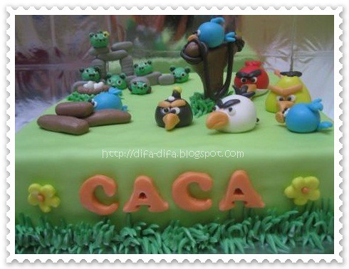 Angry Bird Cake for Caca by DiFa Cakes