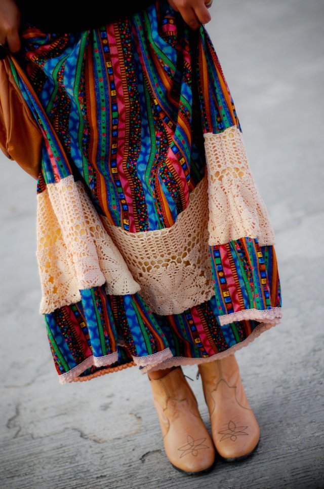 Print Crochet Maxi Skirt, denise katipunera, Pinay Filipina Fashion Blogger, Mommy Style, Style on a budget, thrift skirt