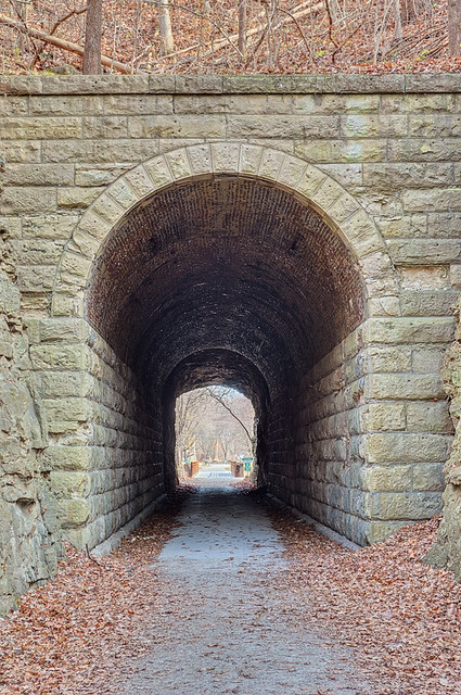 Katy Trail tunnel, near Rocheport, Missouri, USA