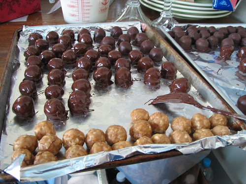 chocolate peanut butter truffels