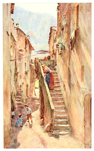 011- Callejon del Ponte en Albenga-An artist in the Riviera (1915)-Walter Tyndale