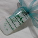 Dec 19 - White with green stripes and frit (the ribbon matches!)