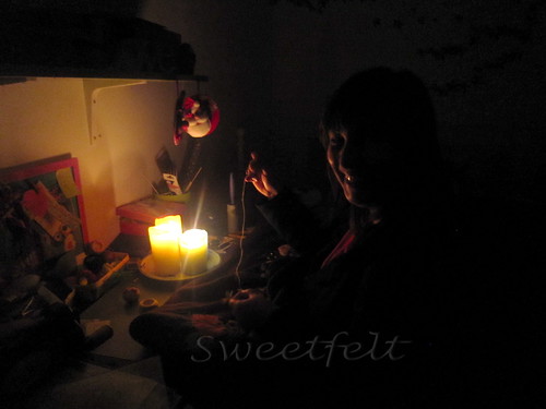 'A luz das velas ... by sweetfelt \ ideias em feltro