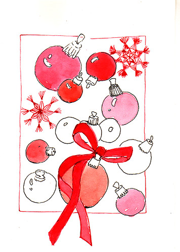 Weihnachtskugeln / Christmas decorations by Inky's Journal