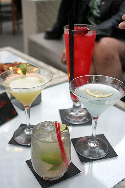 Cocktails, including their signature Wasabi Green Apple Martini