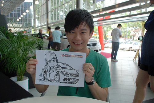 Caricature live sketching for Tan Chong Nissan Almera Soft Launch - Day 1 - 19