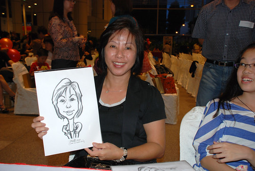 caricature live sketching for kidsREAD Volunteer Appreciation Day 2011 - 9