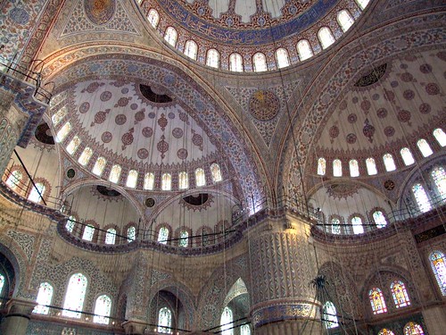 Ceiling at the Blue Mosque 2