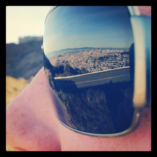 Twin Peaks View from sunglasses Reflection
