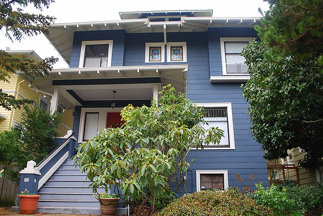 Seattle's Capitol Hill:  Craftsman Foursquare Across From Stevens Elementary School