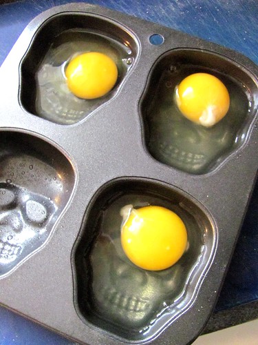 Skull Muffin Tin Eggs