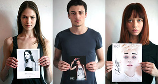 Models and their comp cards