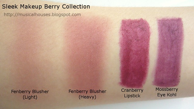 sleek berry collection swatches