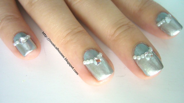 winter blue silver nails 5
