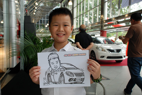 Caricature live sketching for Tan Chong Nissan Almera Soft Launch - Day 1 - 27