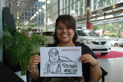 Caricature live sketching for Tan Chong Nissan Almera Soft Launch - Day 1 - 45