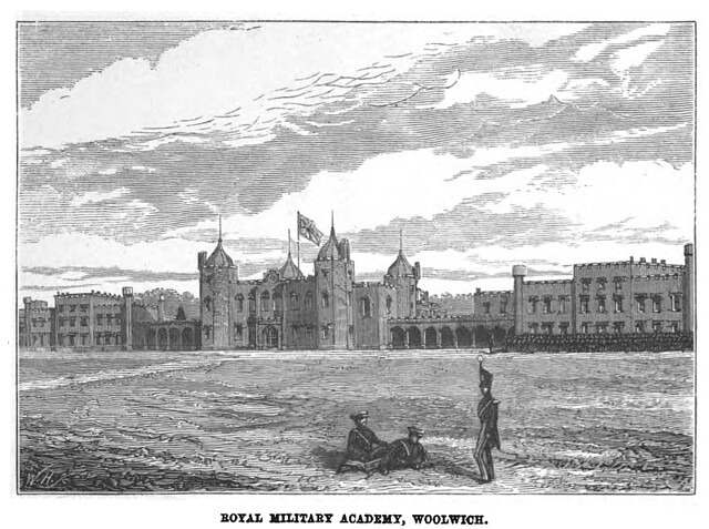 Picture of the Academy  from a book called “The Gentleman Cadet His Career and Adventures at the Royal Military Academy Woolwich” by R.W. Drayson