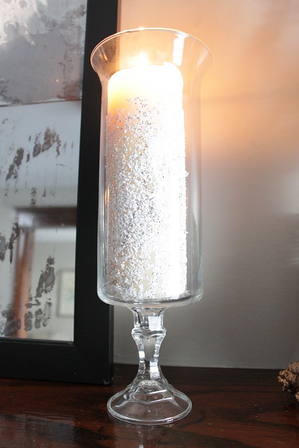Get ideas for dollar store decor and how to make hurricane candle holders at DecorAdventures.com