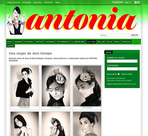 Sesión clásica en Antonia Magazine
