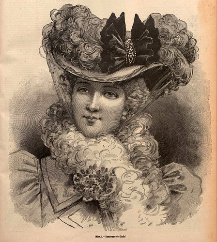 006-Sombrero de Otoño- La Última moda-revista ilustrada hispano-americana, del 19 de septiembre de 1897-copyright MemoriadeMadrid
