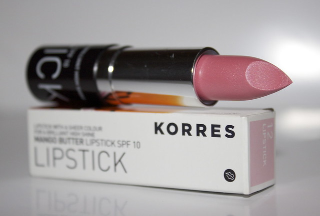 korres frost pink lipstick