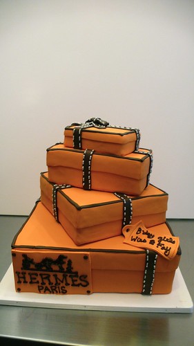HERMES boxes cake by CAKE Amsterdam - Cakes by ZOBOT