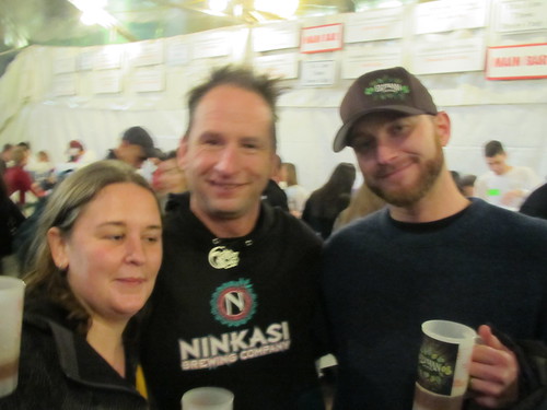 Jenn Stubbs, Jamie Floyd, and David Chappel at Holiday Ale Fest '11