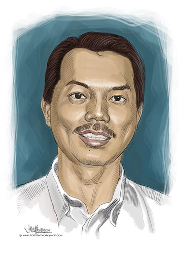 digital portrait of Joachim Lee