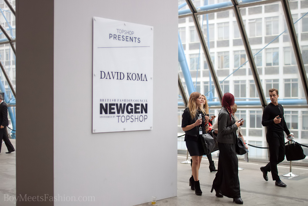 DAVID KOMA SS12 Catwalk show - London Fashion Week