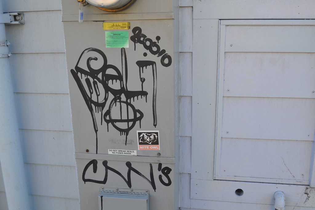 SELF, CNN, 2010, Graffiti, Street Art, OH, Oakland