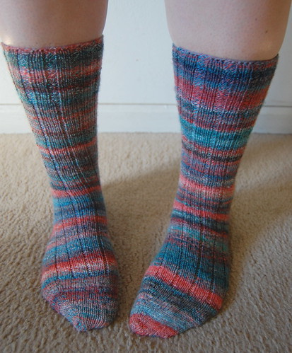 FO: Handspun socks of joy