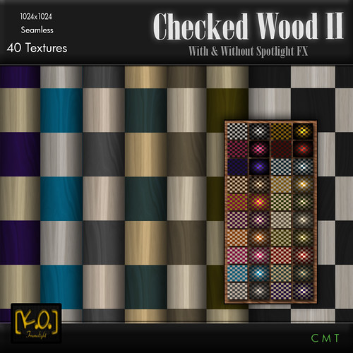 [K.O.] - Checked Wood II - 40 Textures by Khan Omizu