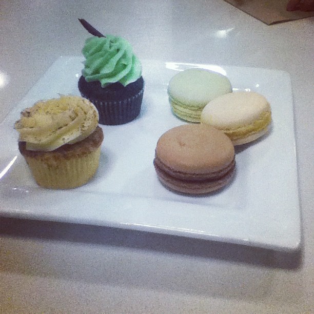 Cupcakes and macarons! #jones bros cupcakes #Omaha