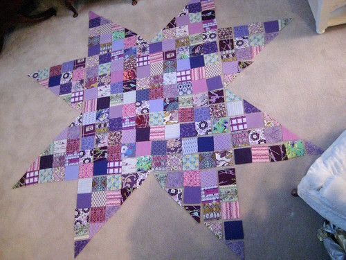 Made in Cherry QAL star by quiltyhabit
