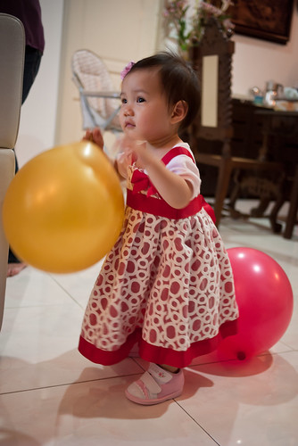 Fascinated with balloons