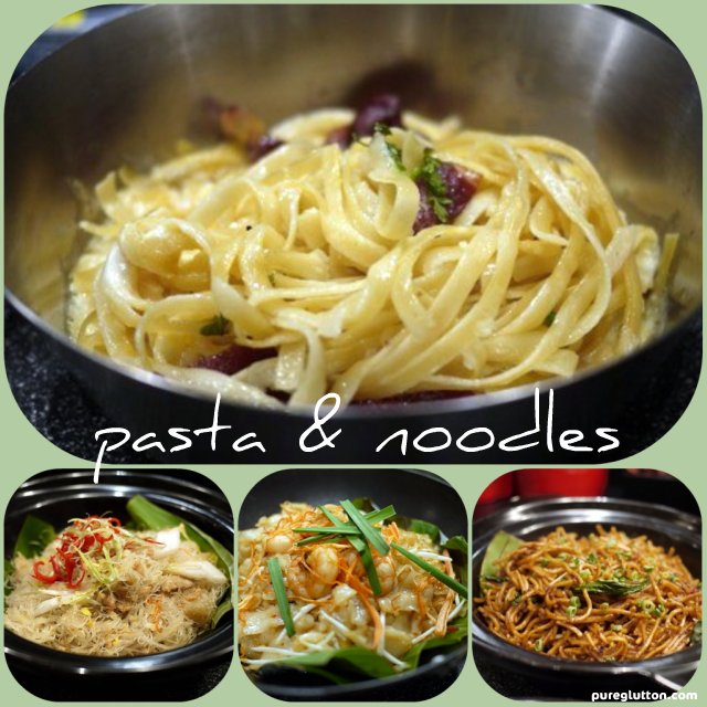 noodles collage