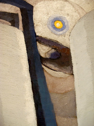 Silver Tanks and Moon by Arthur Dove