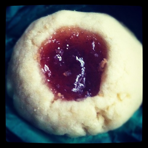 Best cookies ever - strawberry thumbprints
