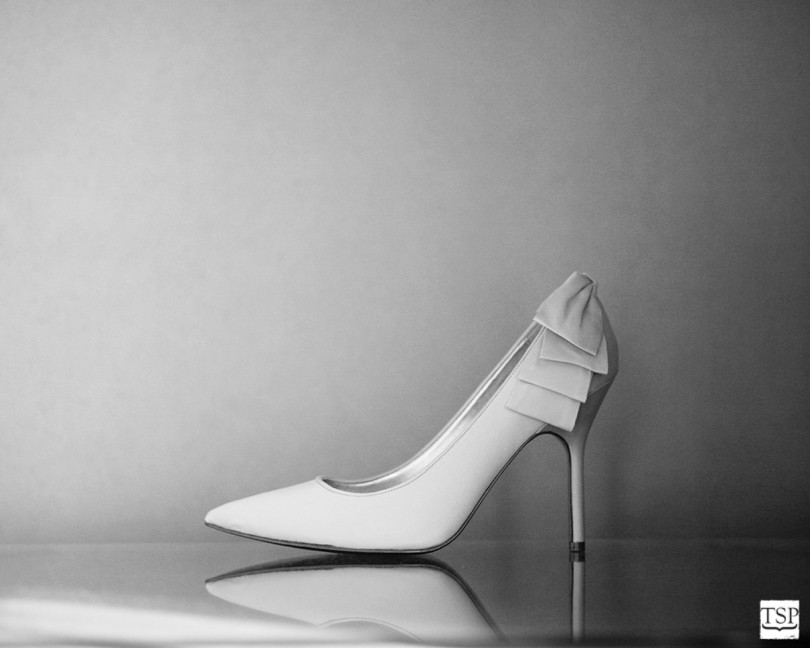 Bride's Shoe with Reflection