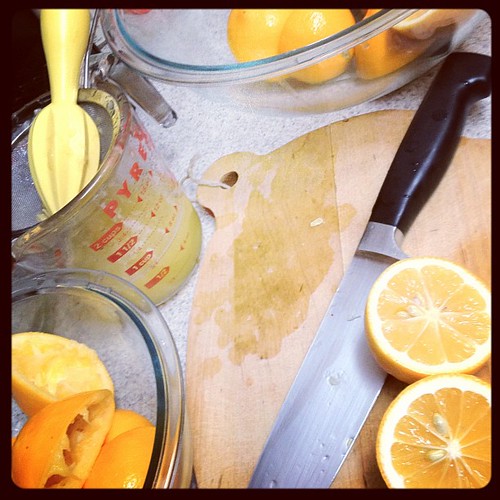Juicing Meyer Lemons