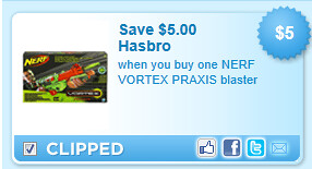 Nerf Vortex Praxis Blaster Coupon