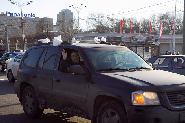 Автопробег "Белое кольцо" в Москве